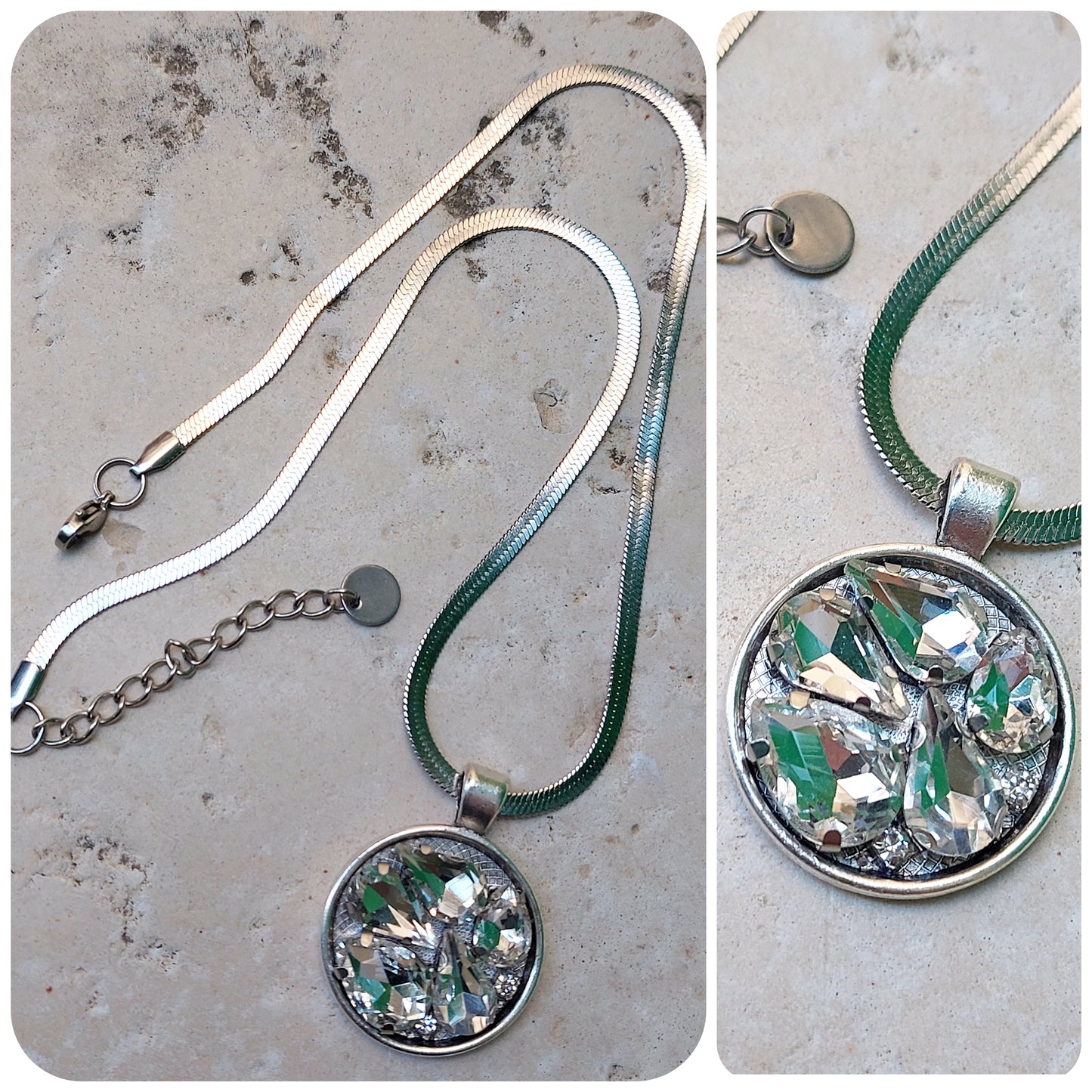 COLLANA SILVER STRASS