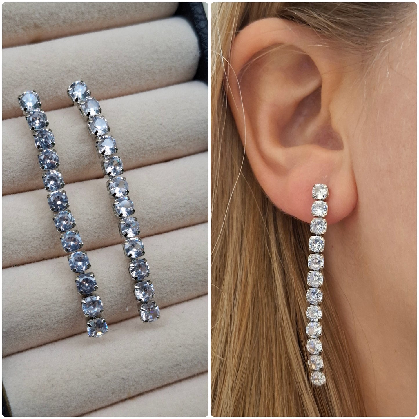 ORECCHINO FILO STRASS