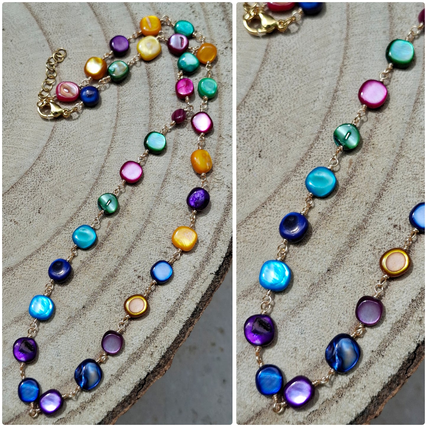 COLLANA FILO MULTICOLOR