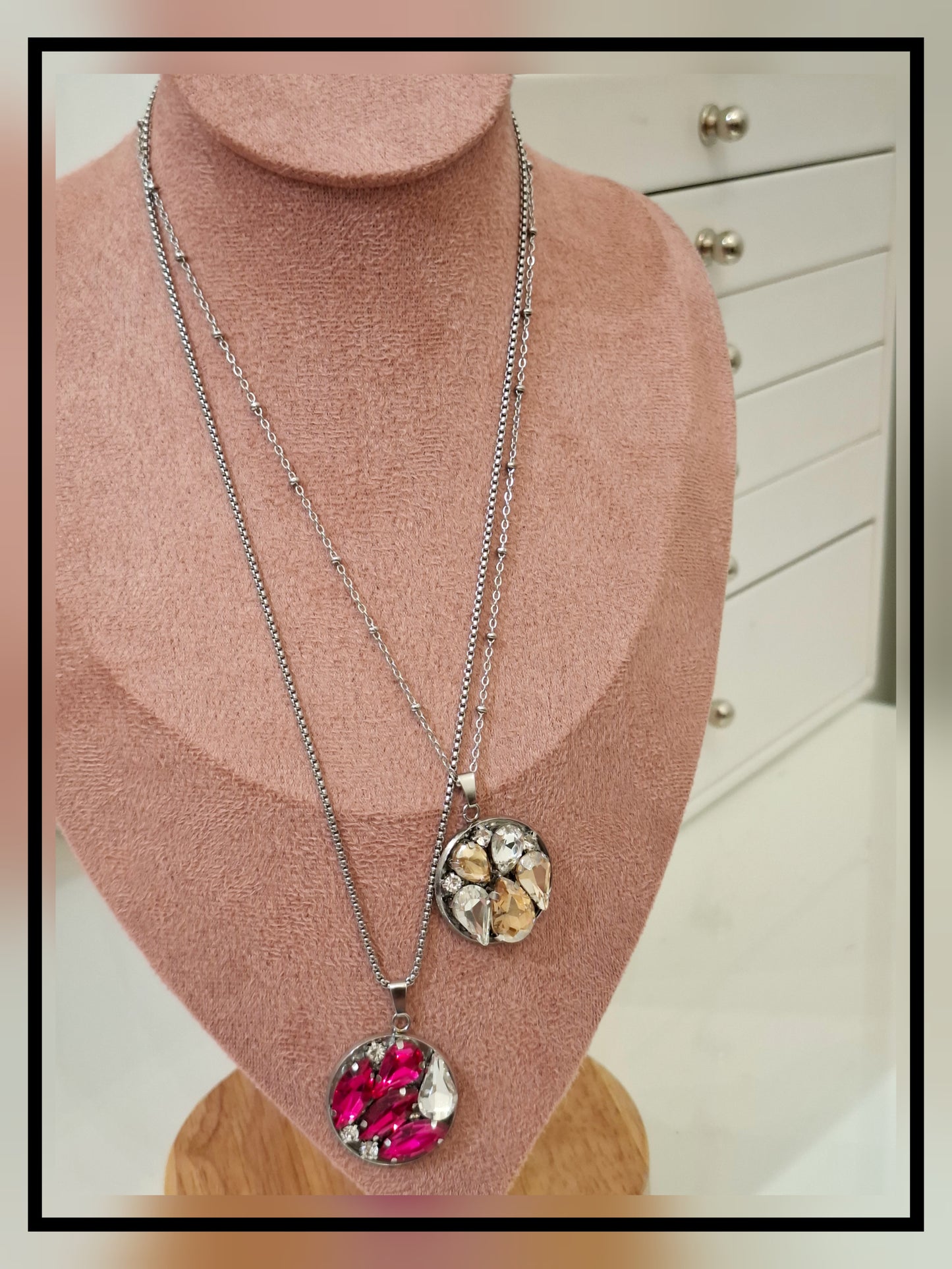 COLLANA SILVER STRASS