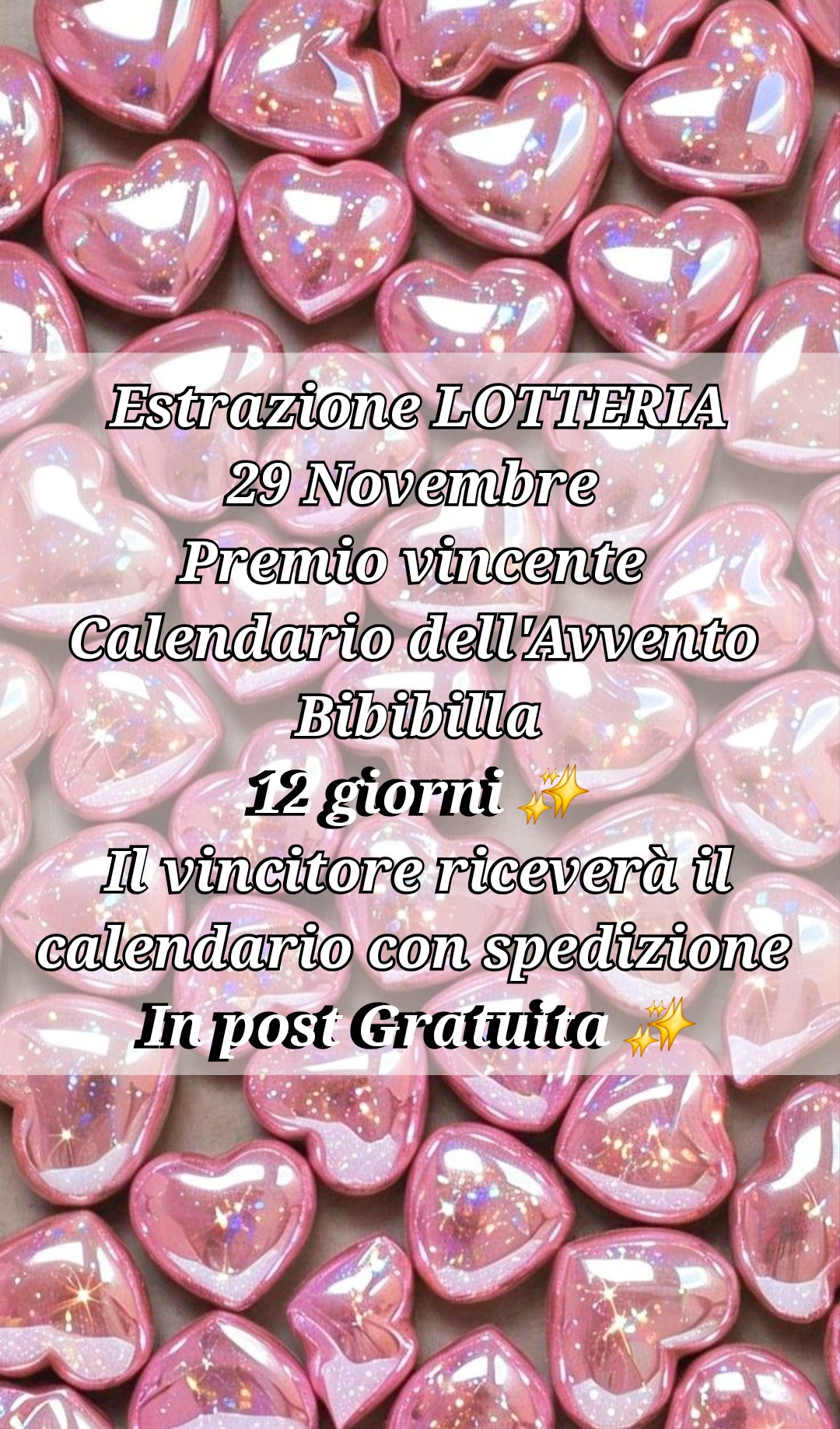 LOTTERIA Calendario dell'avvento 12 giorni
