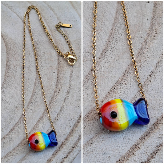 Collana pesciolino multicolor