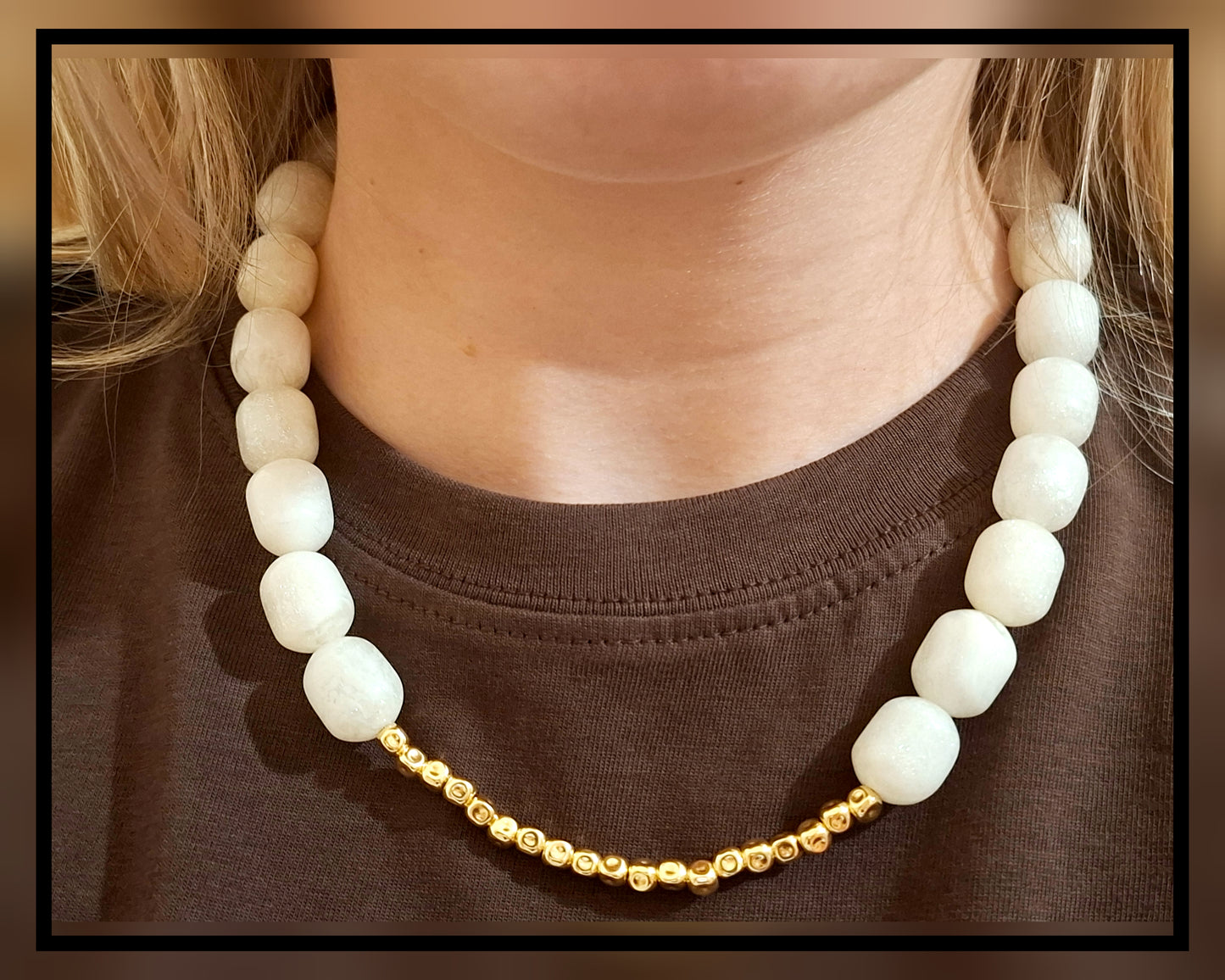 COLLANA PIETRA BIANCA
