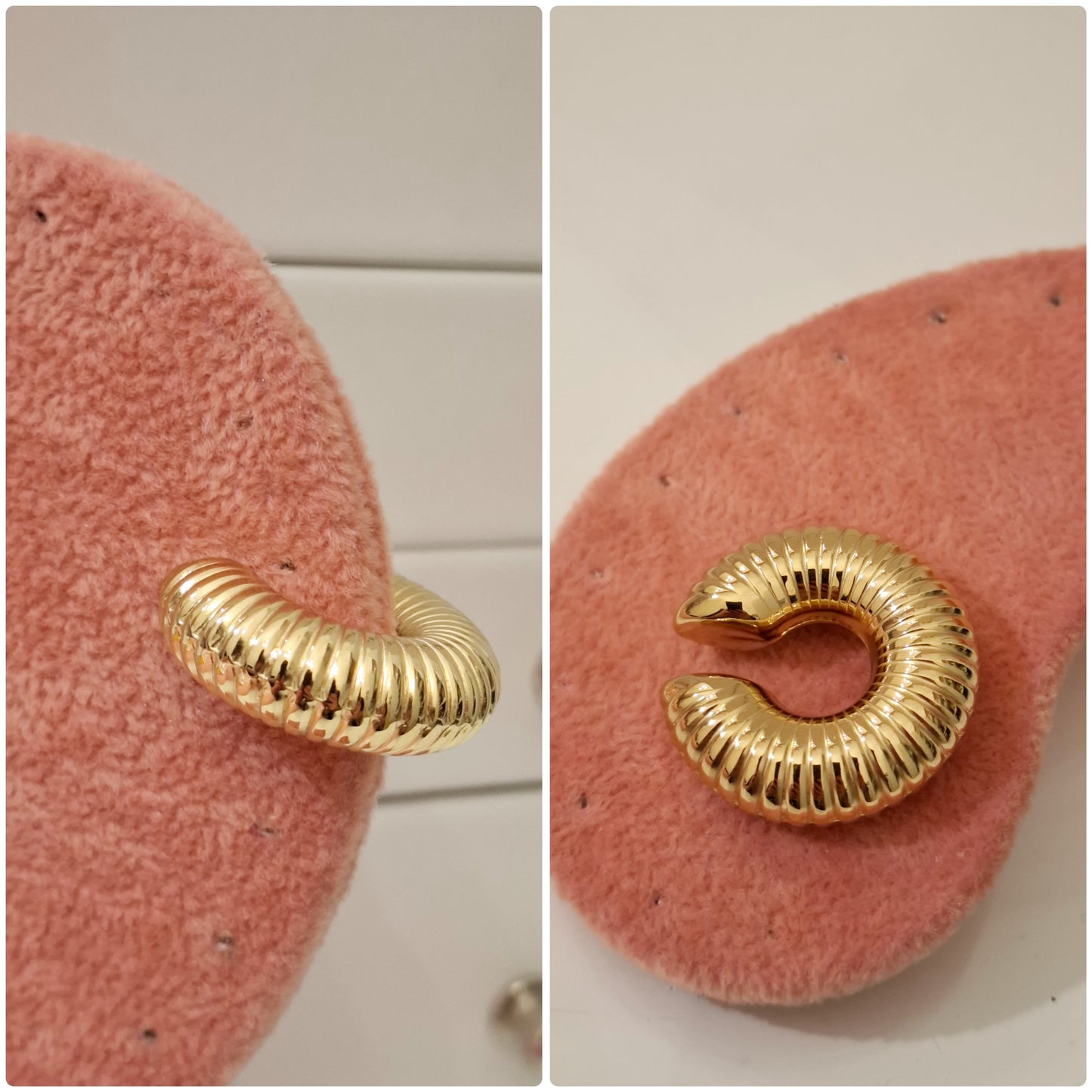 Ear cuff rigato