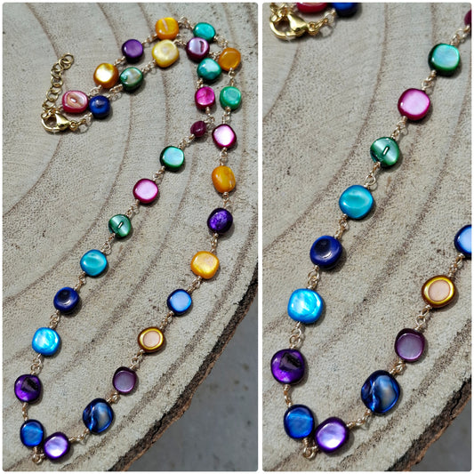 COLLANA FILO MULTICOLOR
