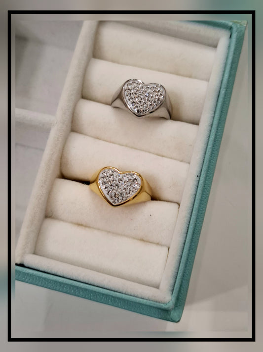 Anello CUORE STRASS