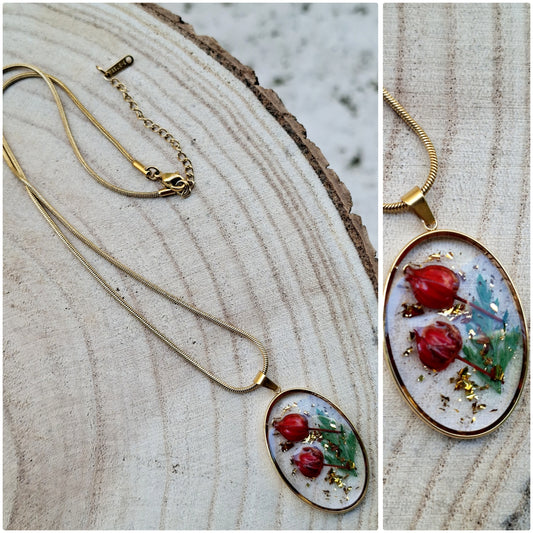 Collana FIORI IN RESINA