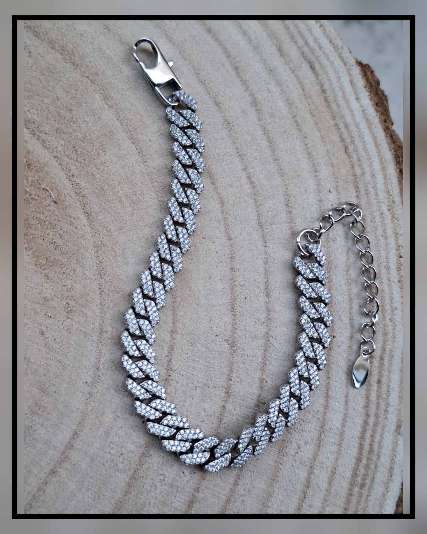 Bracciale MAGLIA ZIRCONATA