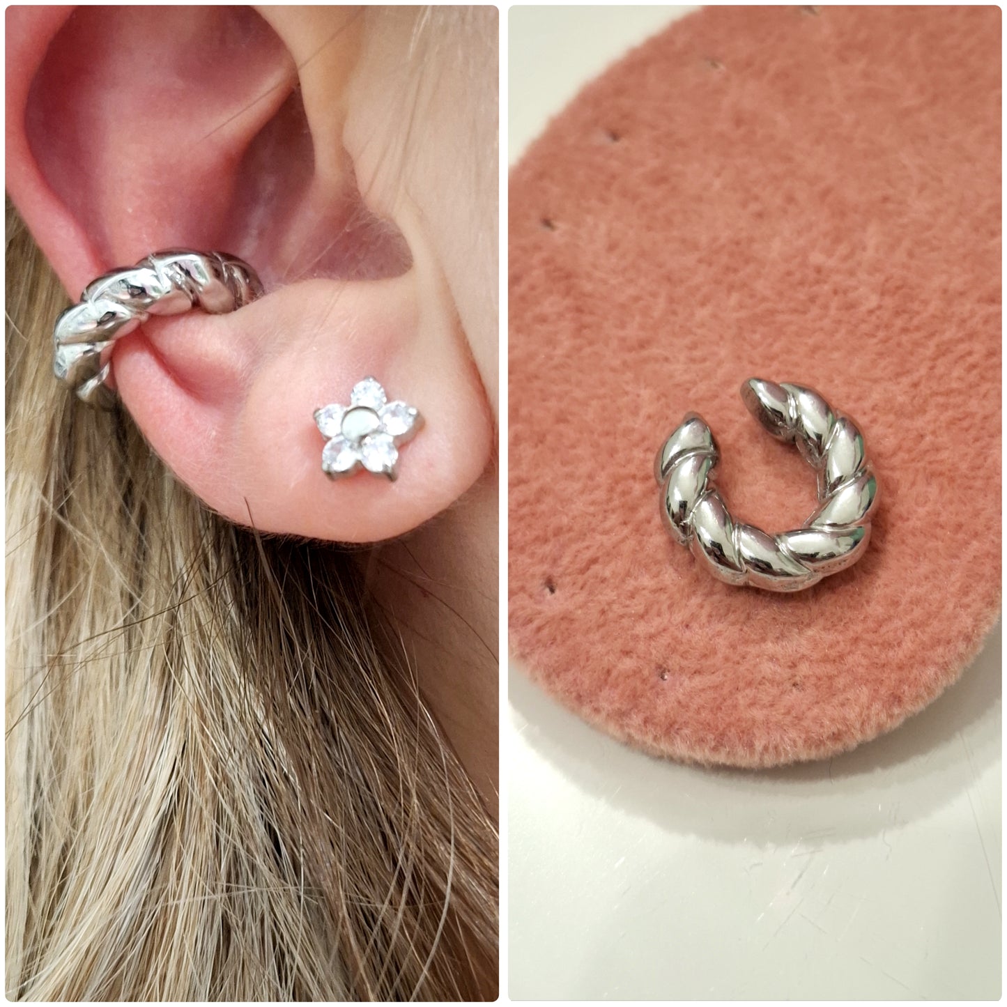 Ear cuff intreccio
